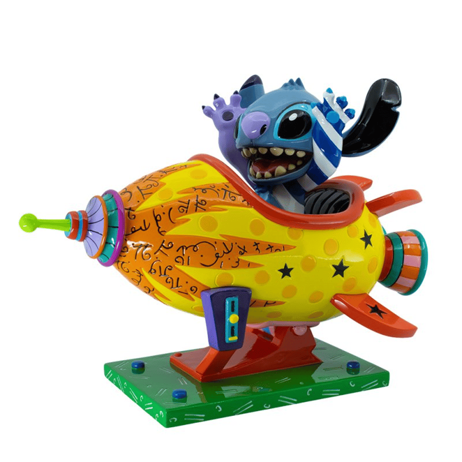 Stitch Rocket Ship Figurine Lisanslı Figür Biblo Enesco Orijinal Lisanslı Koleksiyon Ürünü
