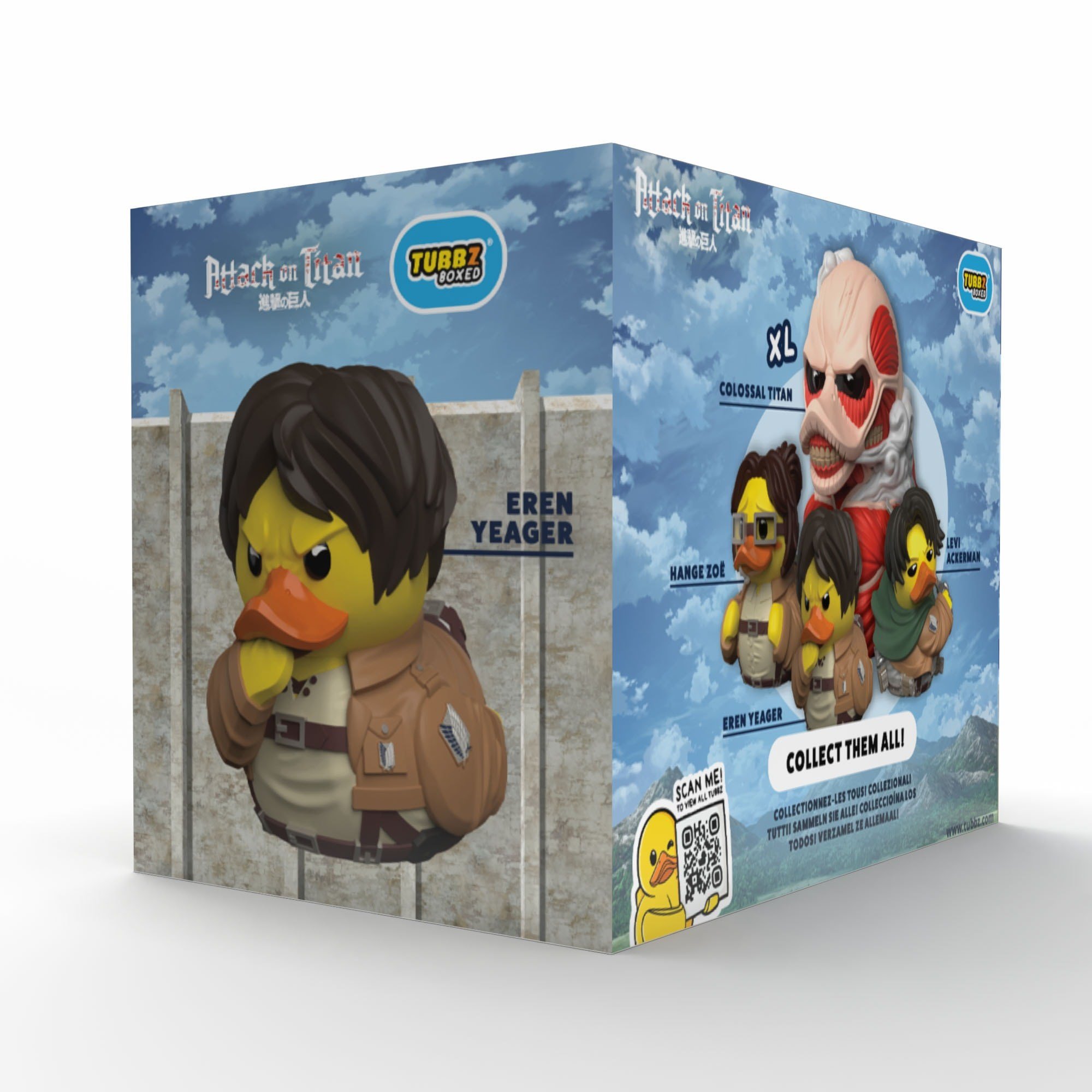 Tubbz Attack on Titan Eren Yeager Boxed Lisanslı Cosplay Ördek Collectible Figür