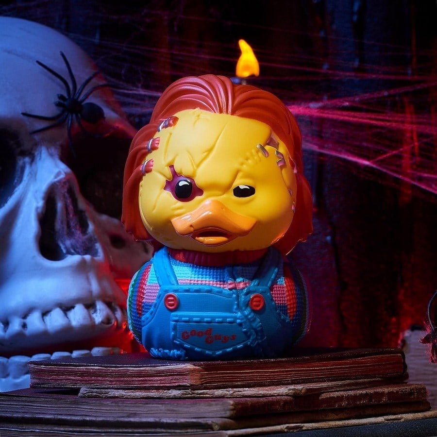 Tubbz Childs Play Boxed Chucky Scarred Lisanslı Cosplay Ördek Collectible Figür