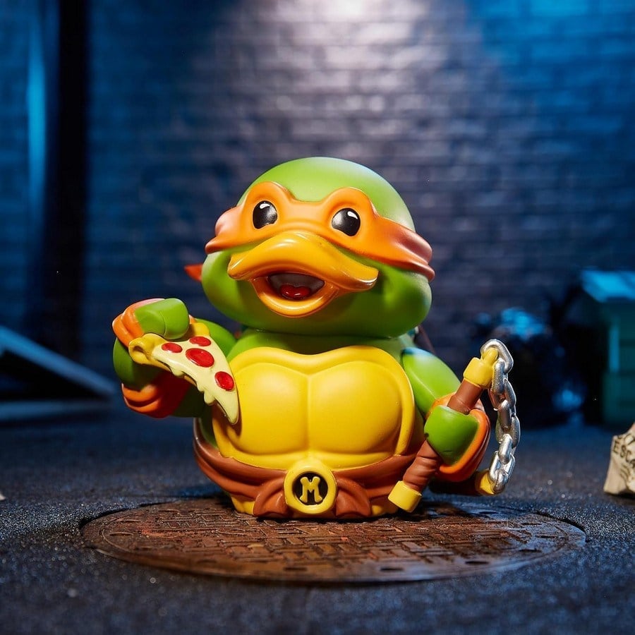 Tubbz TMNT Boxed Michelangelo Lisanslı Cosplay Ördek Collectible Figür