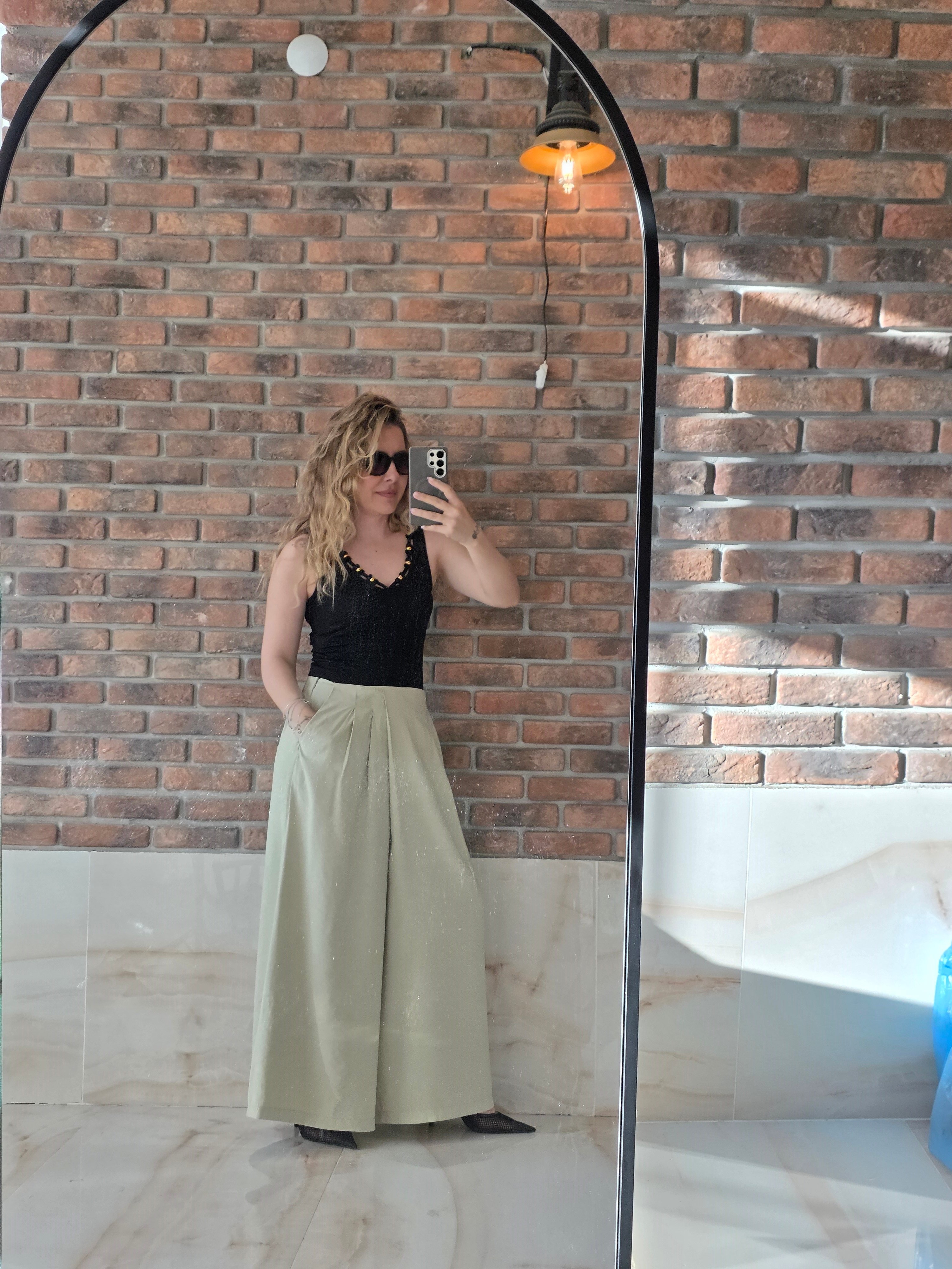 Yeşil Etek Pantolon