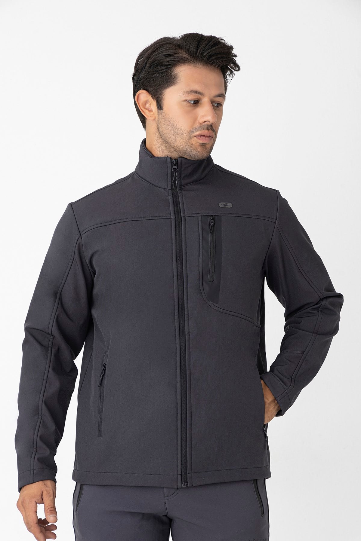 CROZWİSE ERKEK SOFTSHELL MONT ANTRASİT