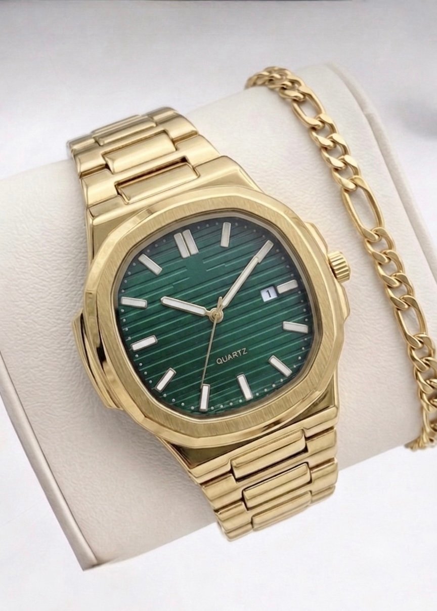 SHOWTİME Erkek Eşref Modeli Gold Yeşil ST548