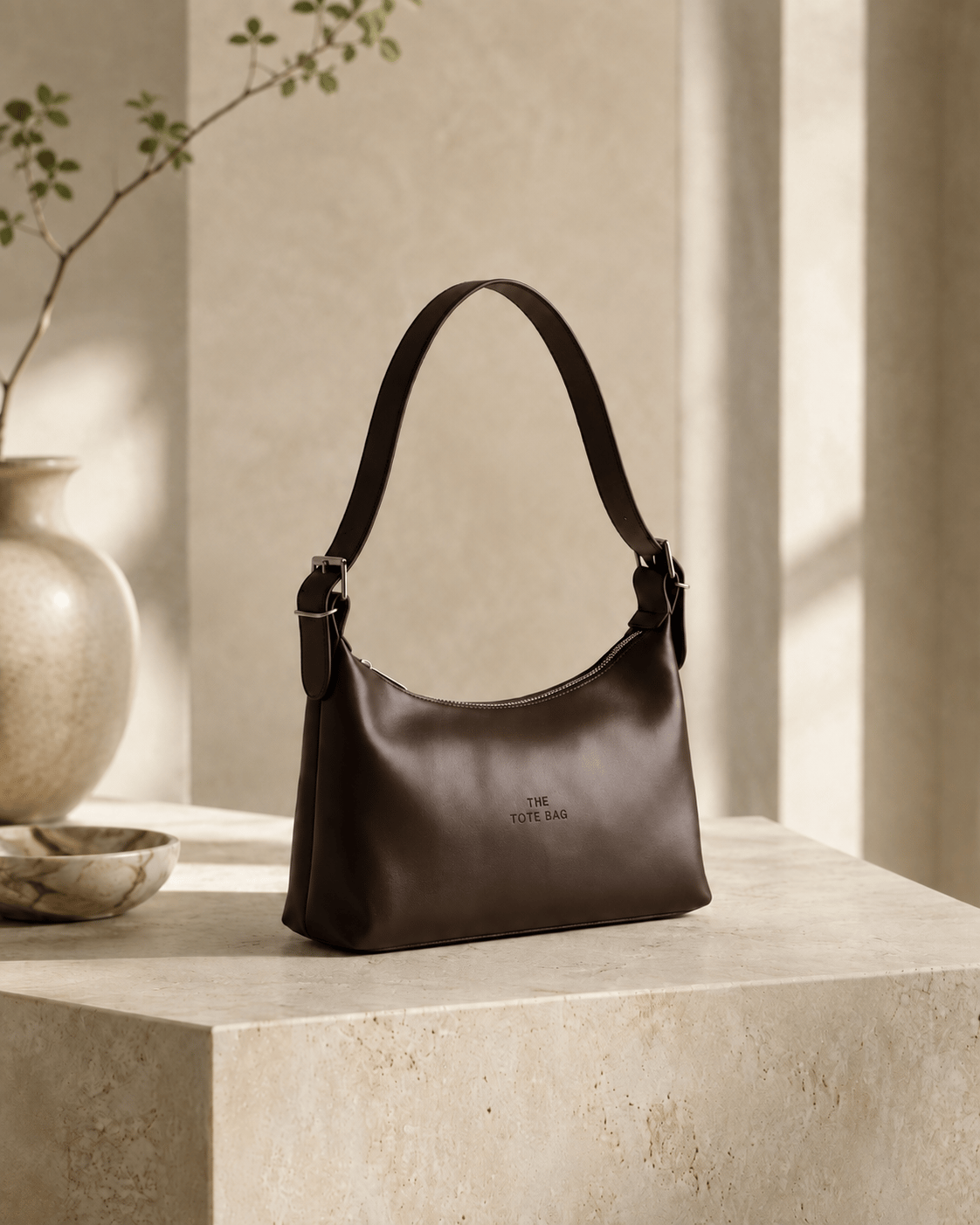 Livia Tote Bag Kadın Omuz Çantası – Acı Kahve