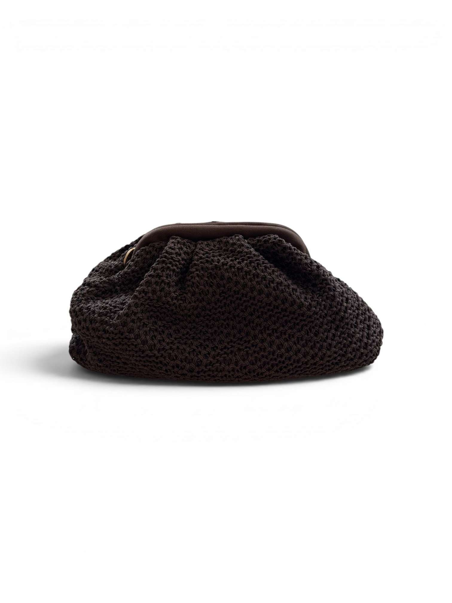 Sienna Straw Bag Kadın Koyu Kahverengi Hasır Clutch Çanta