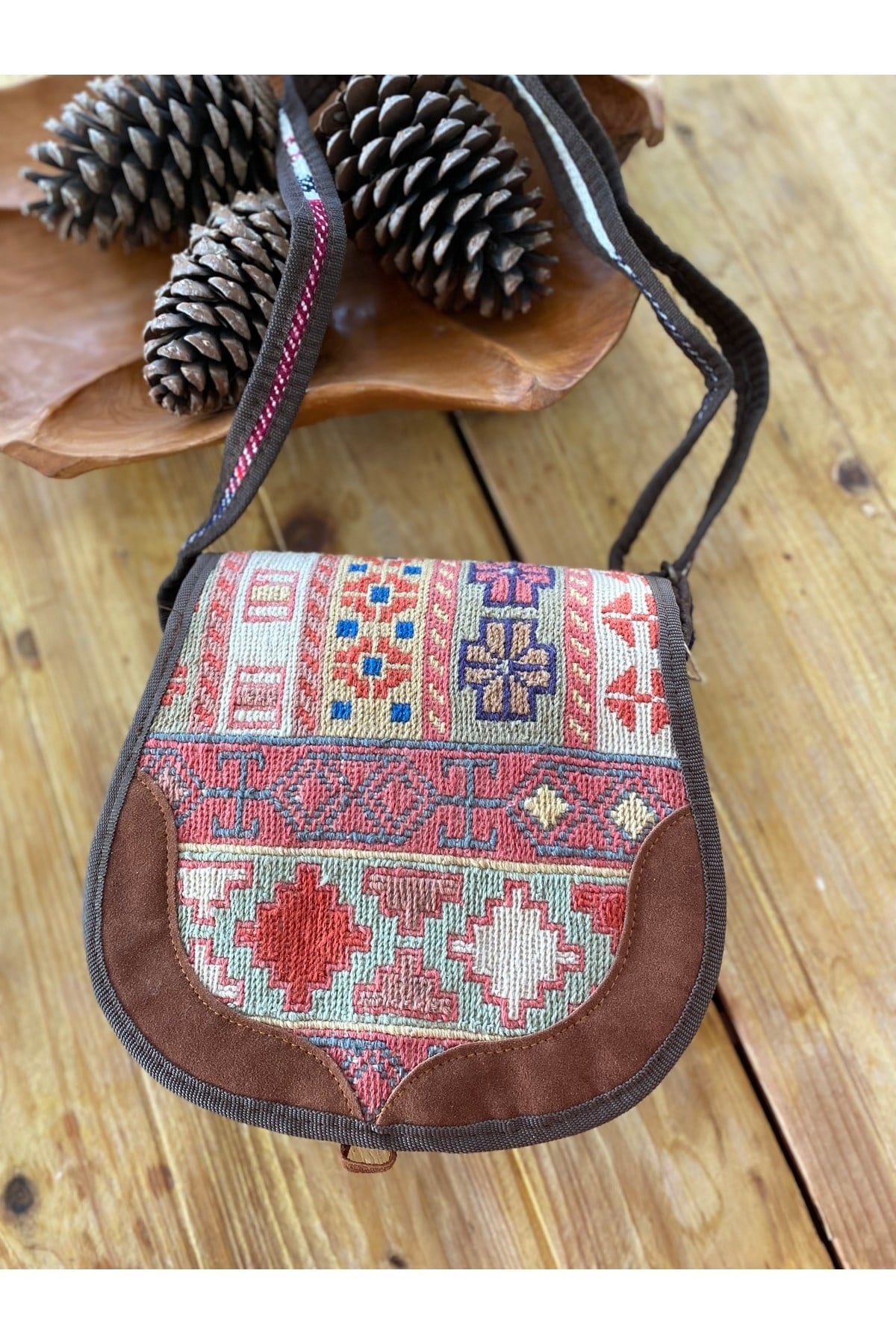 Iran Işi El Yapımı Kilim Dokuma Bohem Çanta