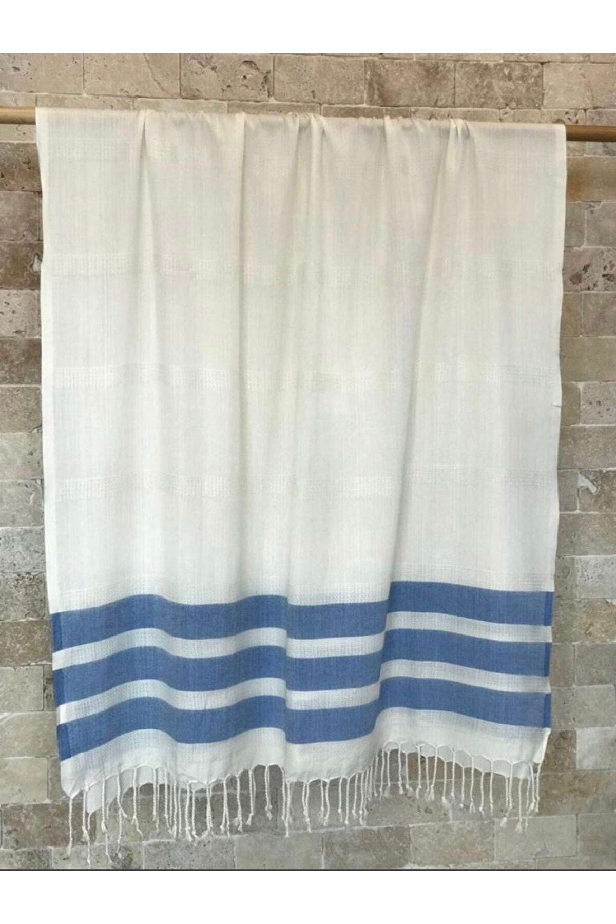 Organik Lacivert 90x190 Bambu Peştemal