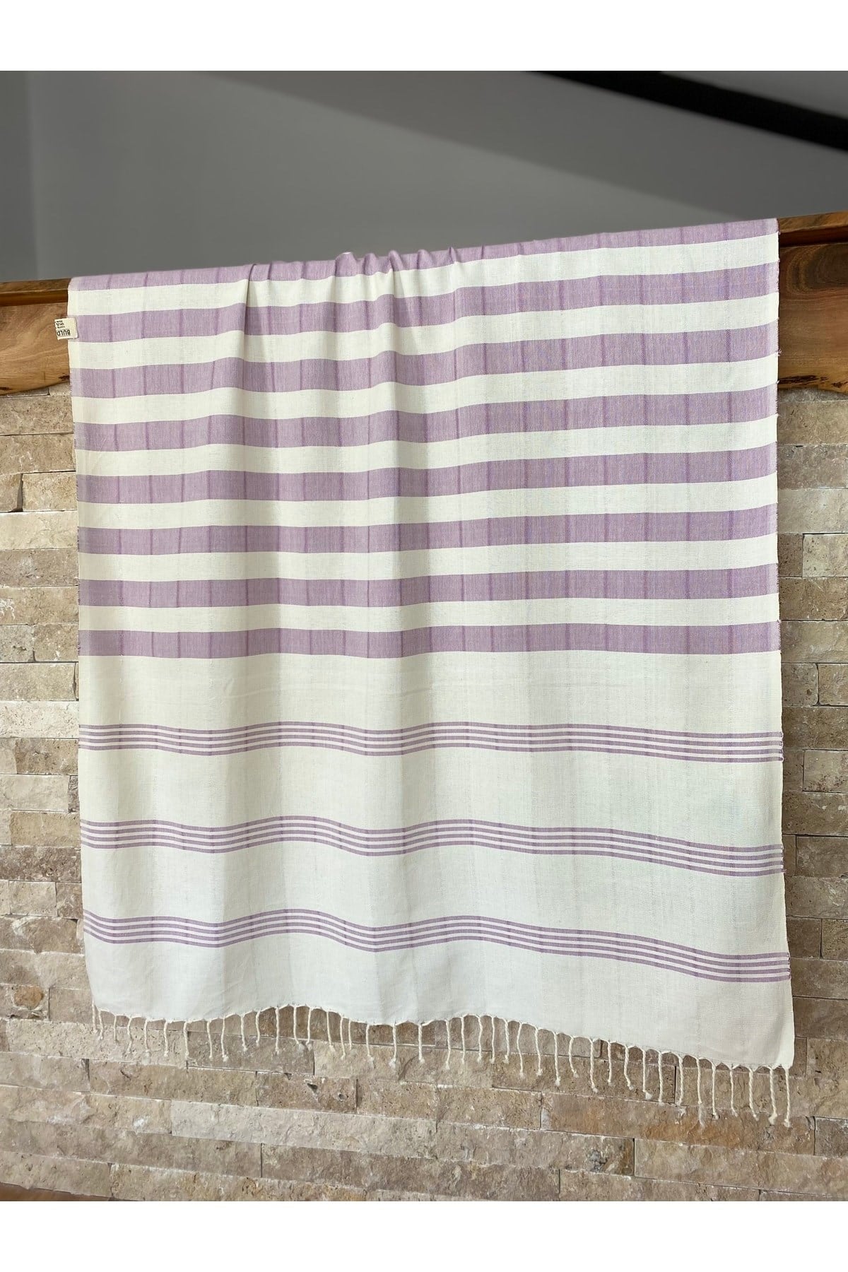 Organik Pamuk Lila 90x190 Hamam Sauna Plaj Peştemali