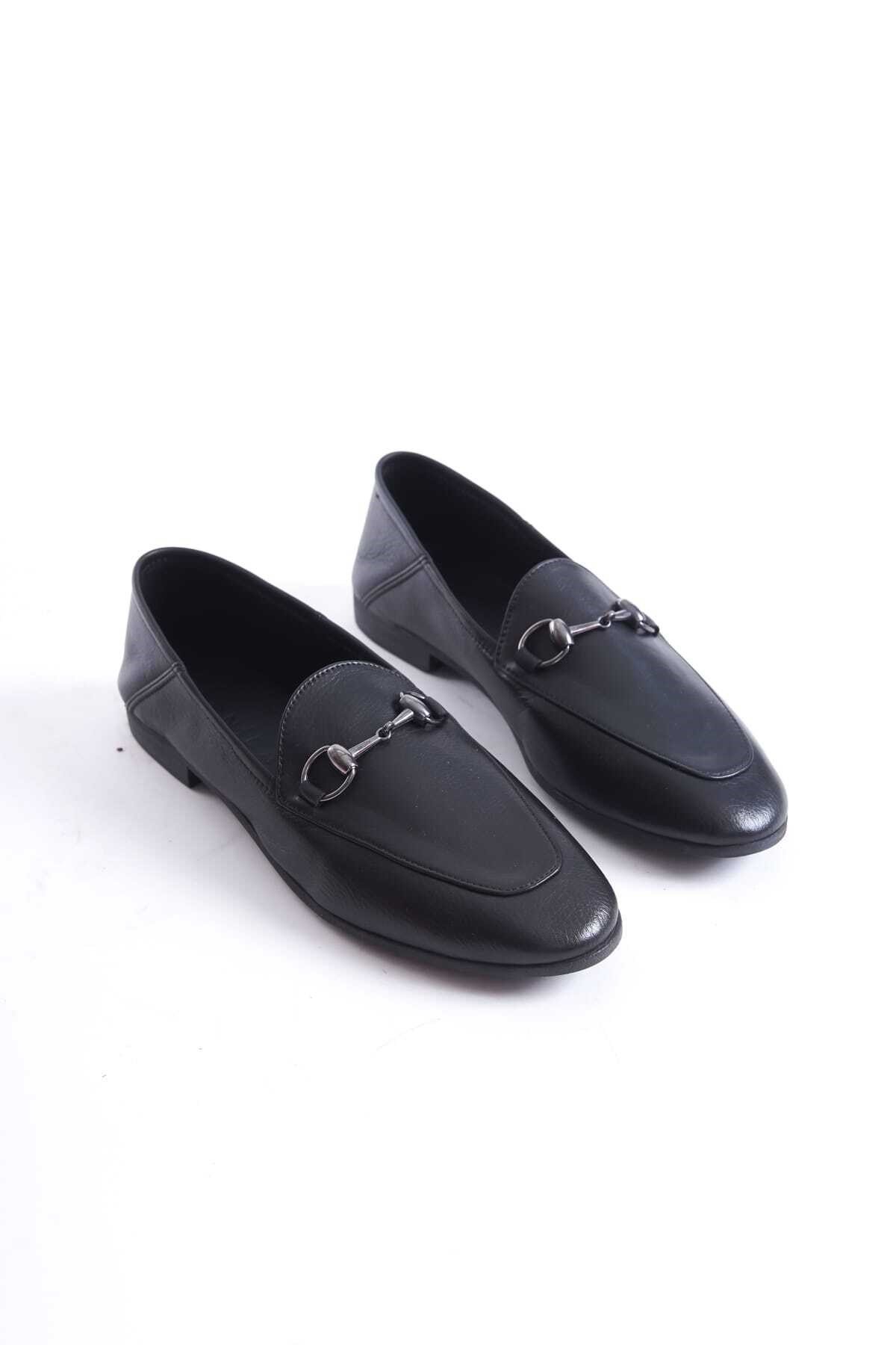 SHOES HAKİKİ DERİ KADIN TOKALI BABET