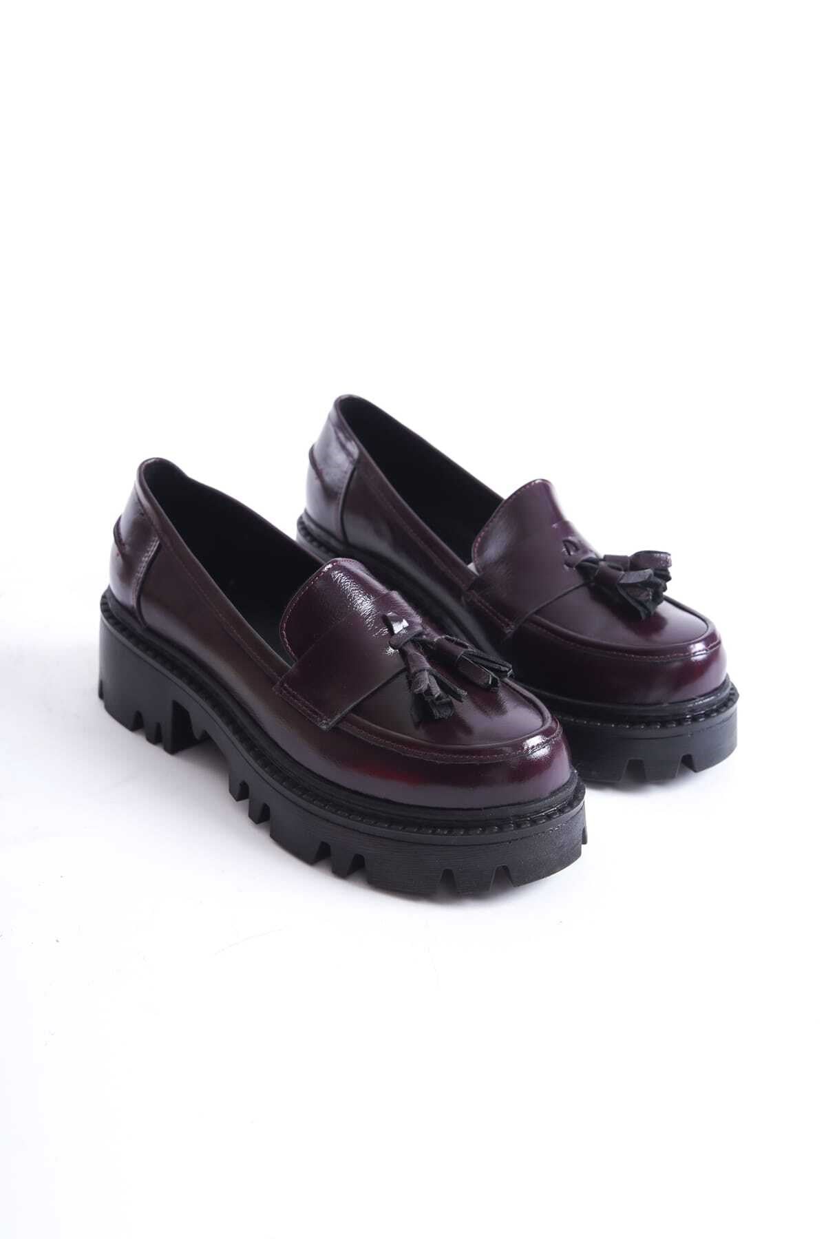 SHOES HAKİKİ DERİ PÜSKÜLLÜ LOAFER AYAKKABI