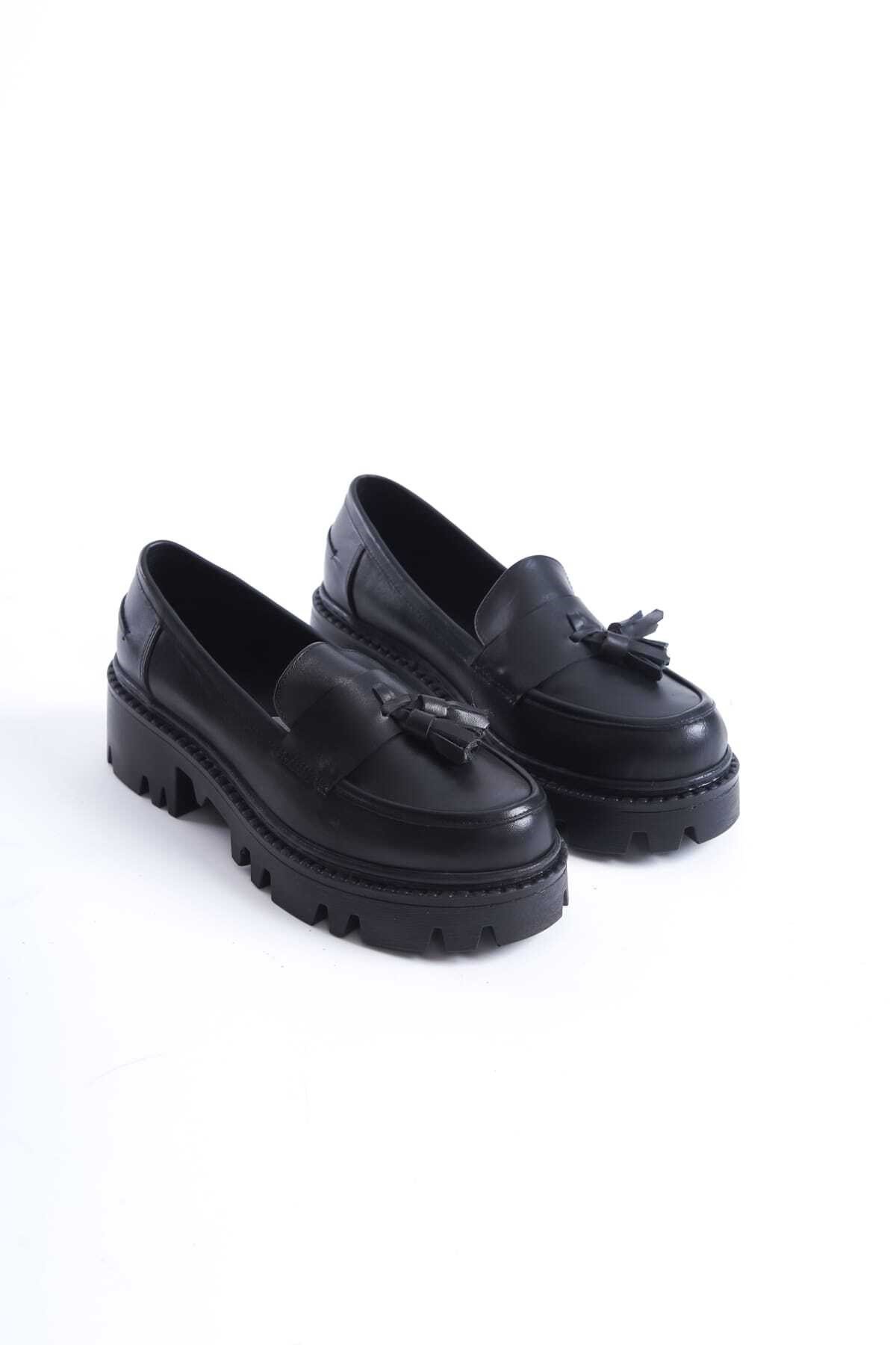 SHOES HAKİKİ DERİ PÜSKÜLLÜ LOAFER AYAKKABI