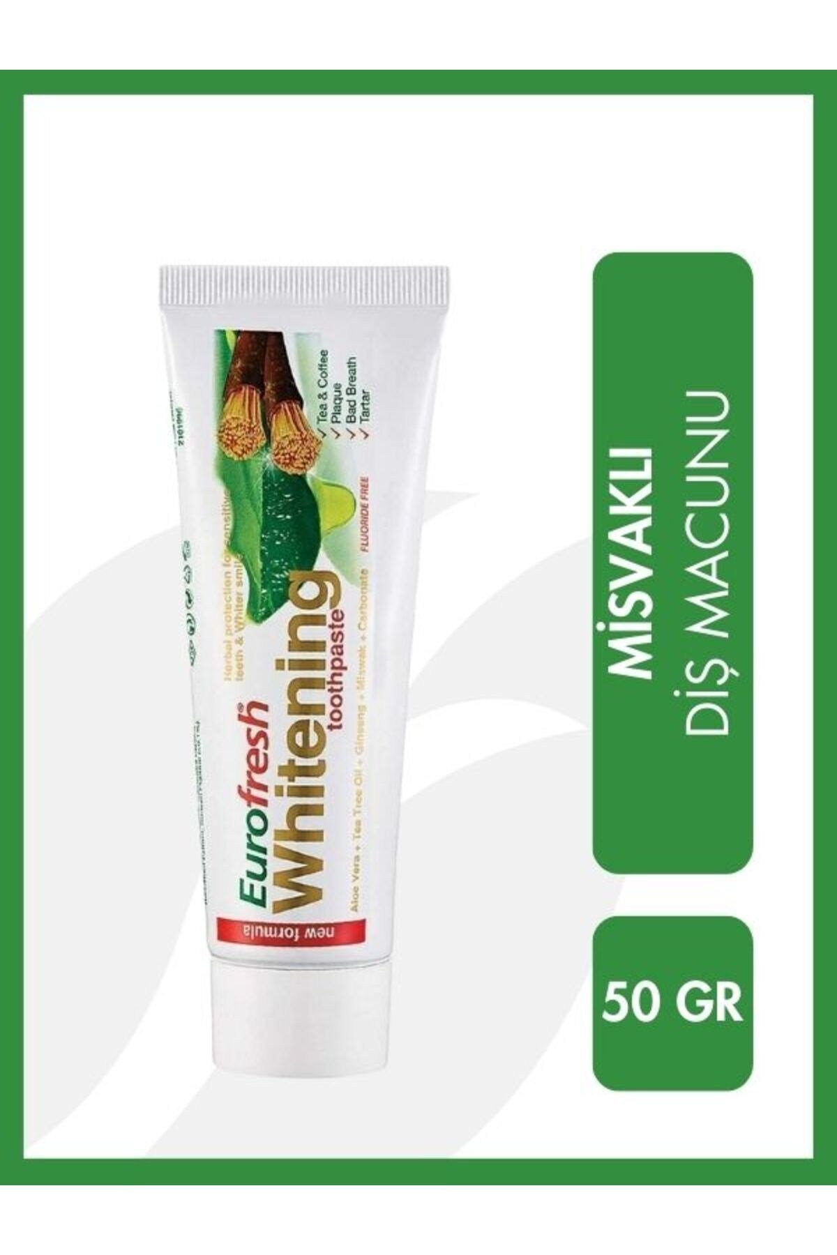 Eurofresh Misvaklı Beyazlatıcı Diş Macunu 50 gr