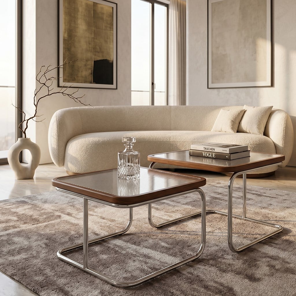Marcel İkili Orta Sehpa Kahve - Deco105