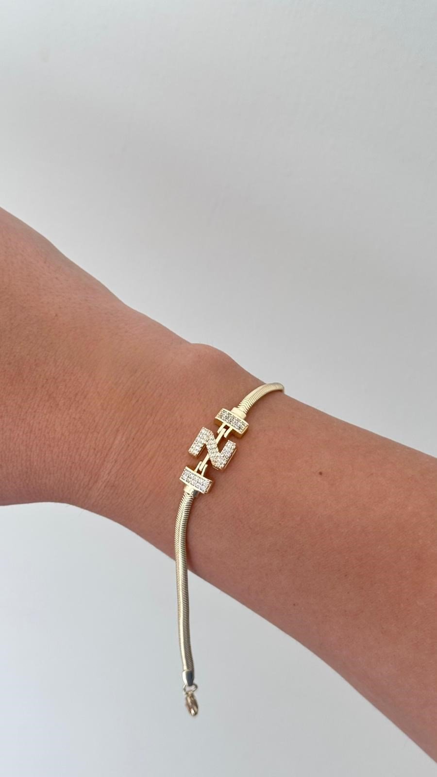 14k 'Z' harf bilezik  - 1003