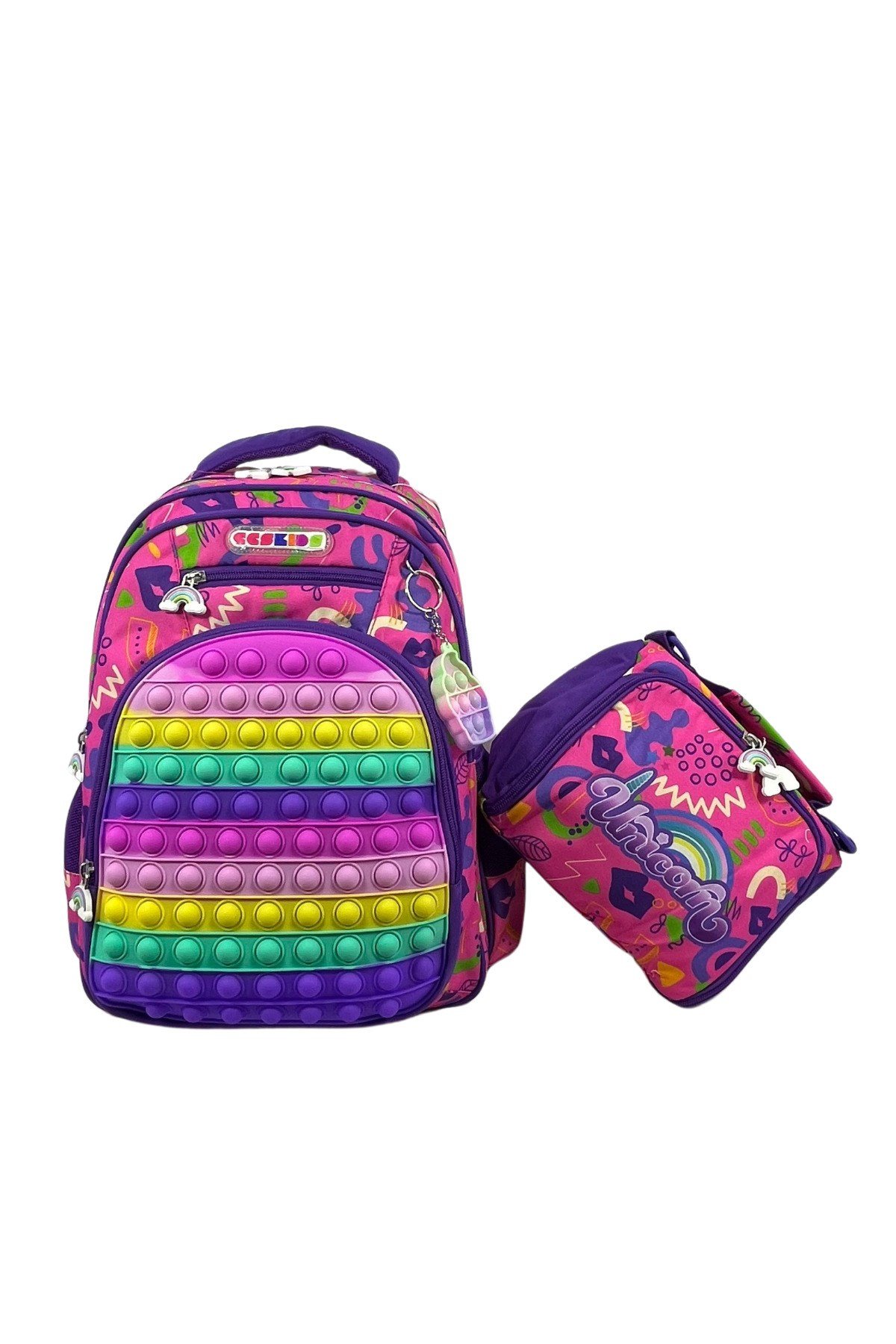 Kids Unicorn Okul Çantası 2'li Set