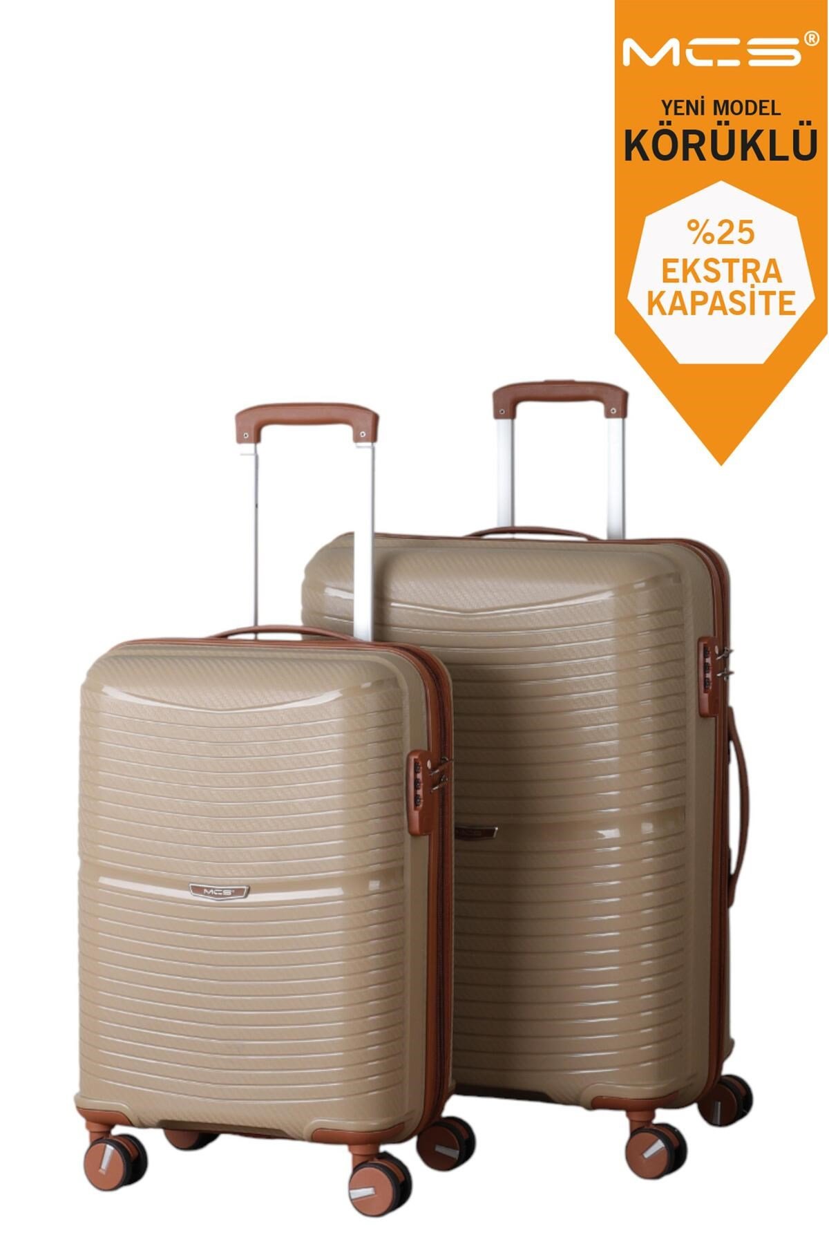 V379 PP Y.ÜRETİM PP VALİZ 55 CM + 65 CM SİYAH SET
