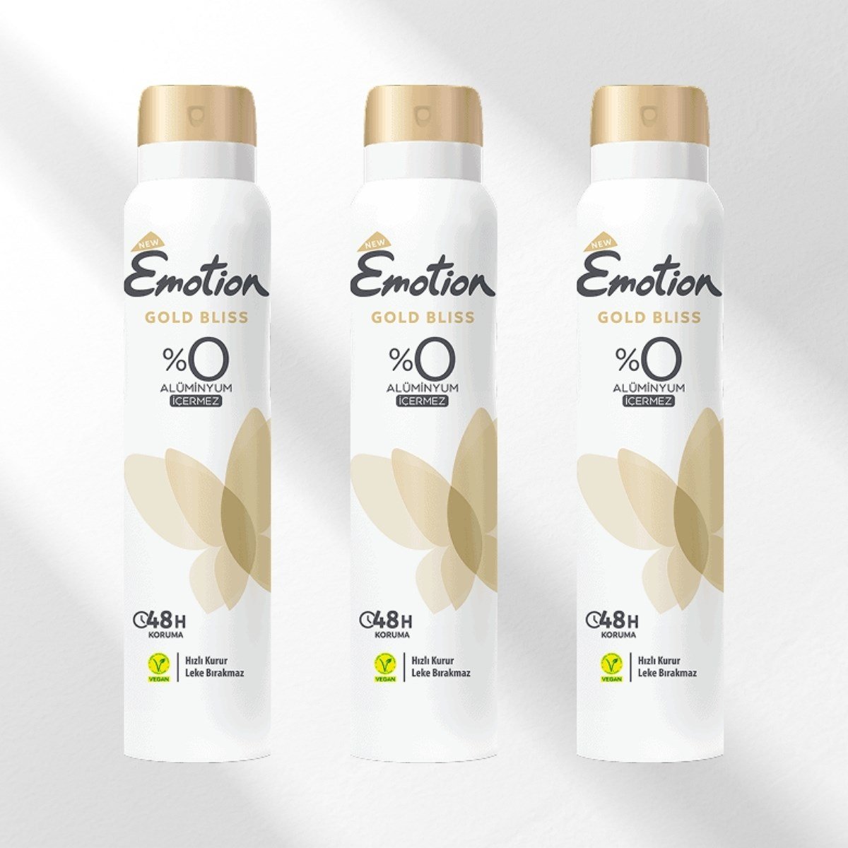 Emotion Gold Bliss Kadın Deodorant 3x150 ml