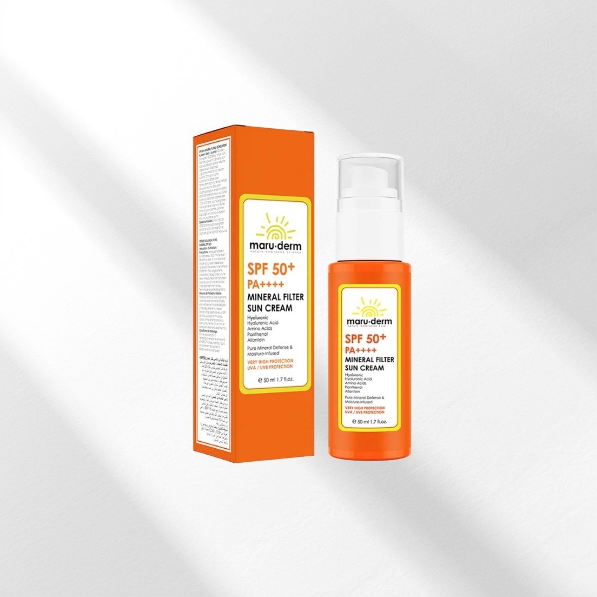 Maruderm SPF 50+ %100 Mineral Filtre Güneş Kremi 50 ml