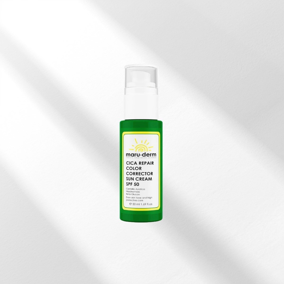 Maruderm SPF 50 Cica Cilt Tonu Eşitleyici Güneş Kremi 50 ml