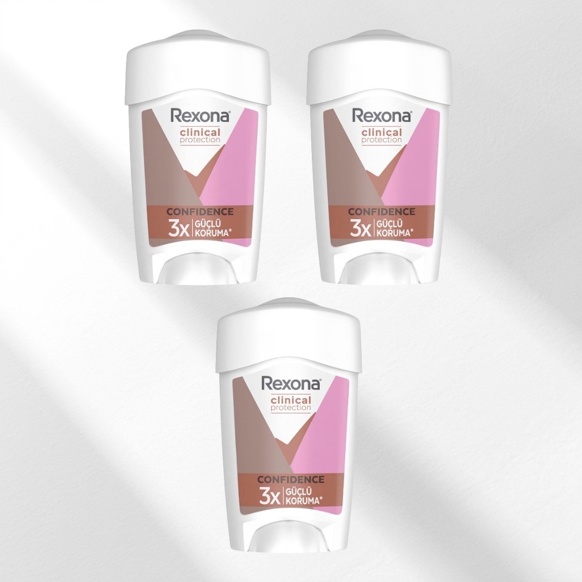 Rexona Clinical Protection Confıdence 3x45 ml Kadın Stick