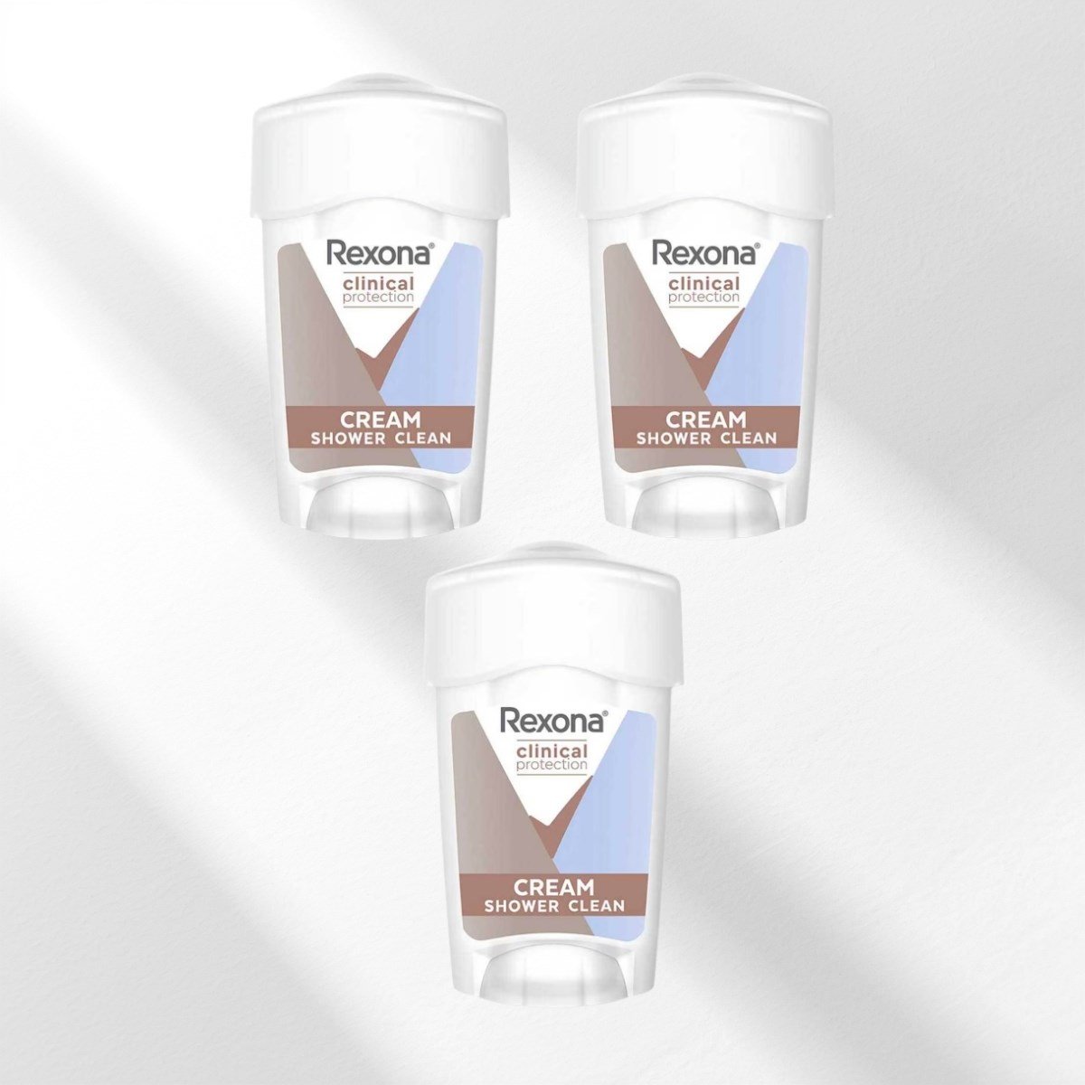 Rexona  Clinical Protection Shower Clean 3x45 ml Kadın Stick