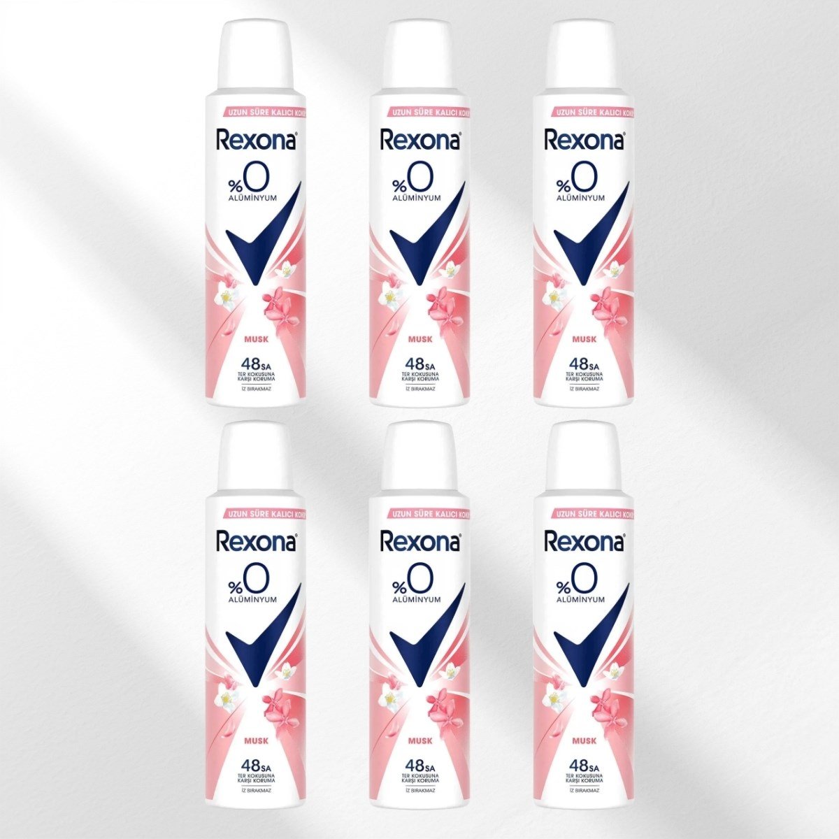 Rexona Kadın Sprey Deodorant Musk %0 Alüminyum 6x150 ml