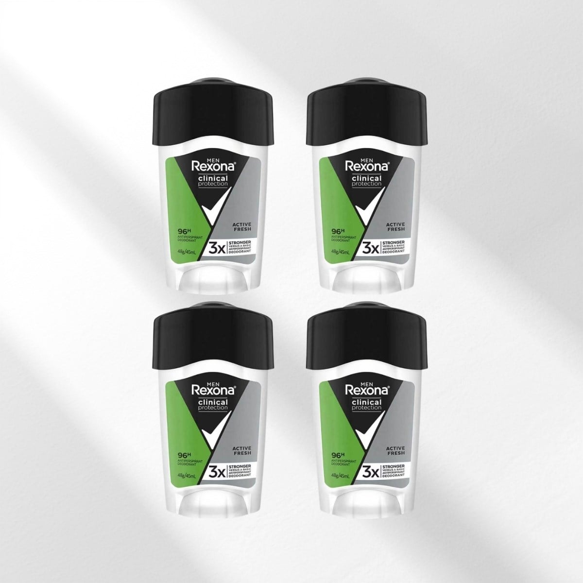 Rexona Men Clinical Protection Active Fresh 4x45 ml Erkek Stick
