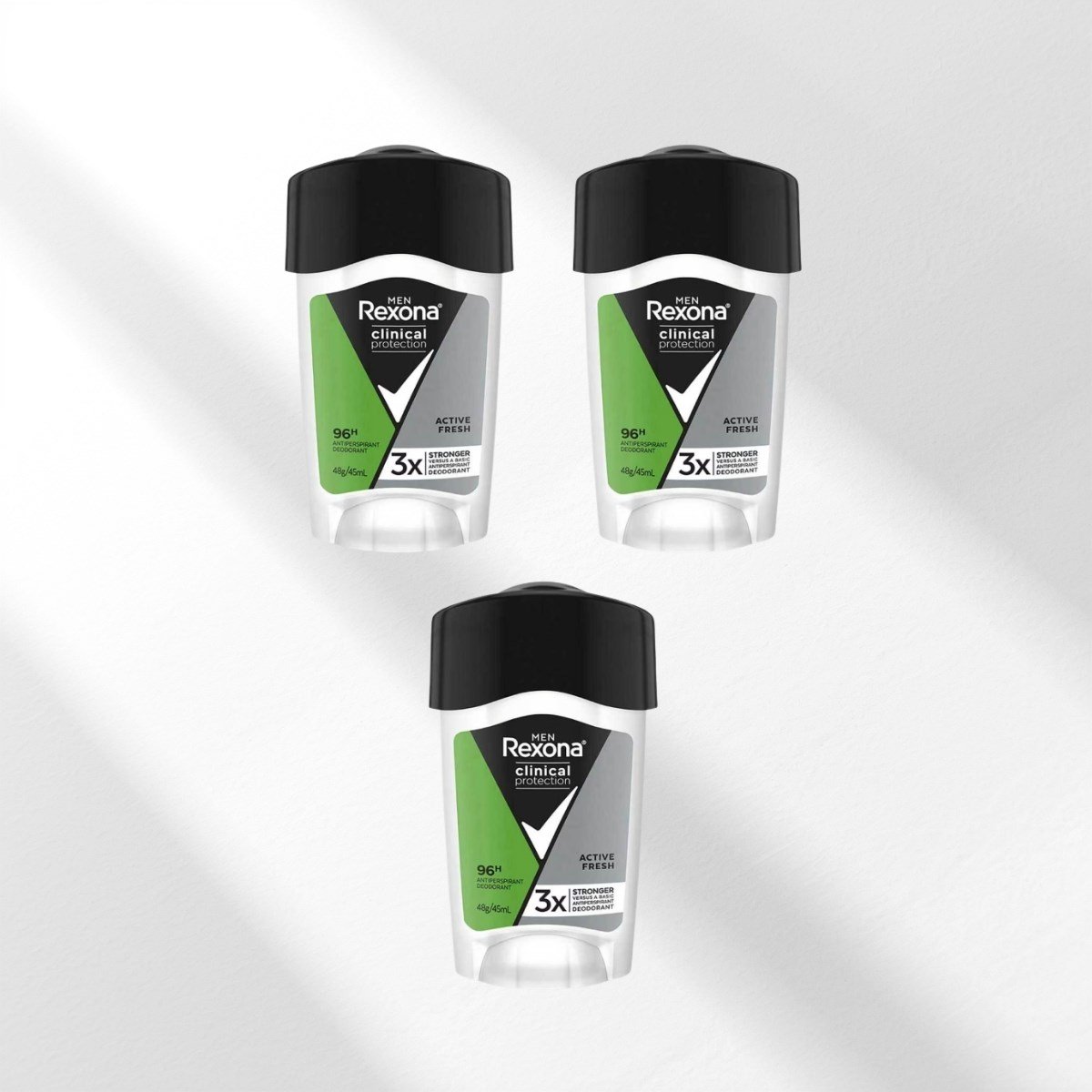 Rexona Men Clinical Protection Active Fresh 3x45 ml Erkek Stick