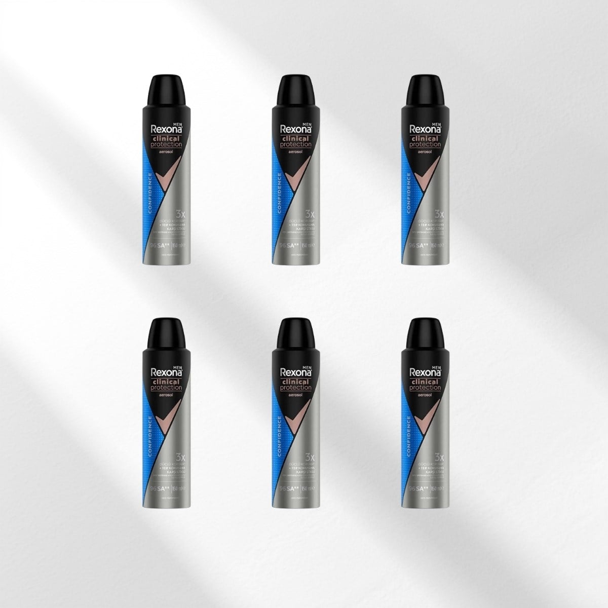 Rexona Men Clinical Protection Spray Deodorant Confidence 6x150 ml
