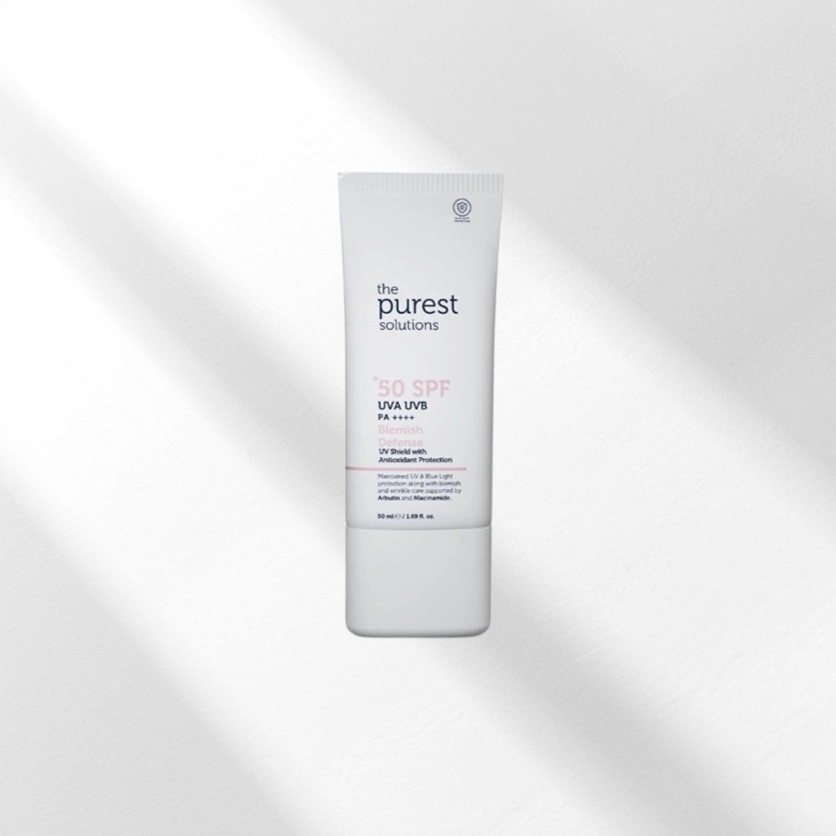 The Purest Solutions Lekeli Ciltler İçin Antioksidan Destekli Güneş Kremi, 50+ SPF UVA/UVB Blemish Defense, Antioxidant Protection