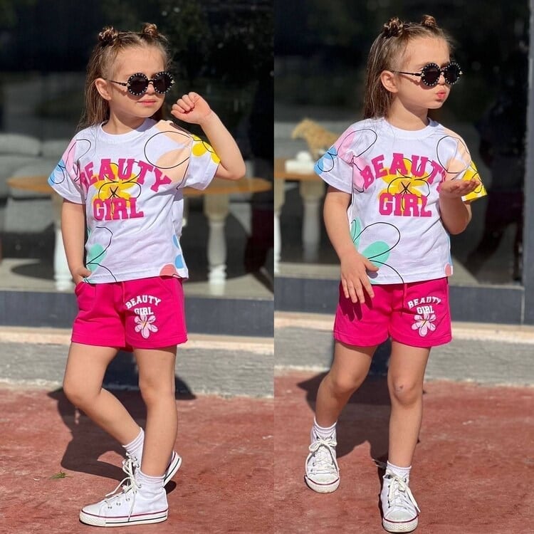 Beauty Gril Fuşya Şortlu 2'li Takım