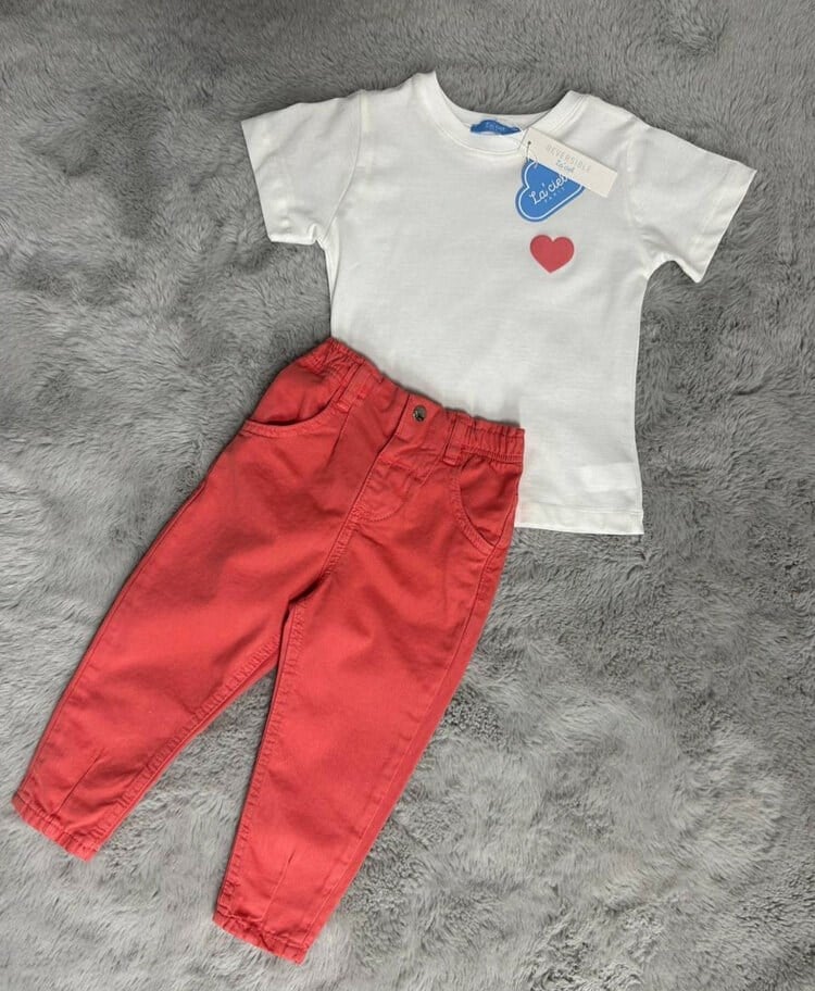 Laciel Fuşya Pantolonlu 2'li Takım