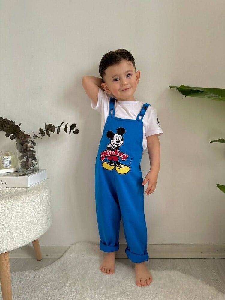 Mavi Mickey Mouse Salopet