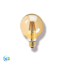 ECOLITE 7.5W G95 LED GOLD FILAMENT AMPUL GLOBE SERIES 750LM 2200K SICAK SARI IŞIK E27