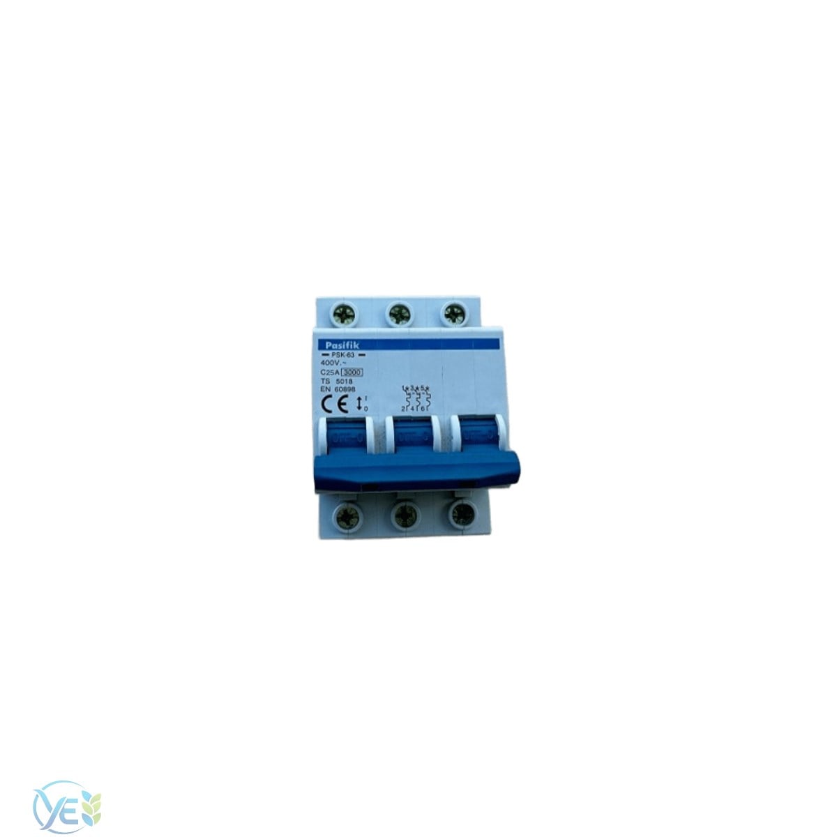 Pasifik PSK-63 Otomatik Sigorta C Tipi 3 Fazlı 25A. 3kA