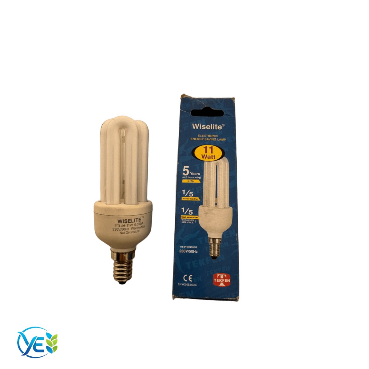 WİSELİTE E14 ETL M-11W (U TİP FLORESAN) ILIK BEYAZ