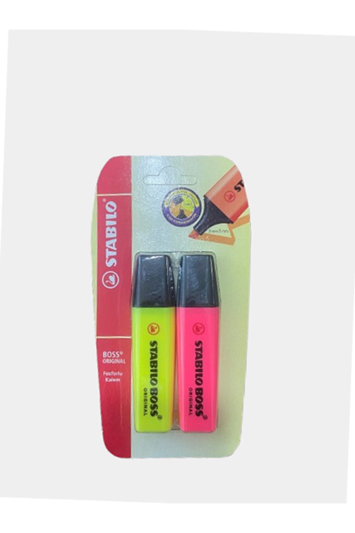 BOSS ORIGINAL Fosforlu Kalem Seti 2'li Blister
