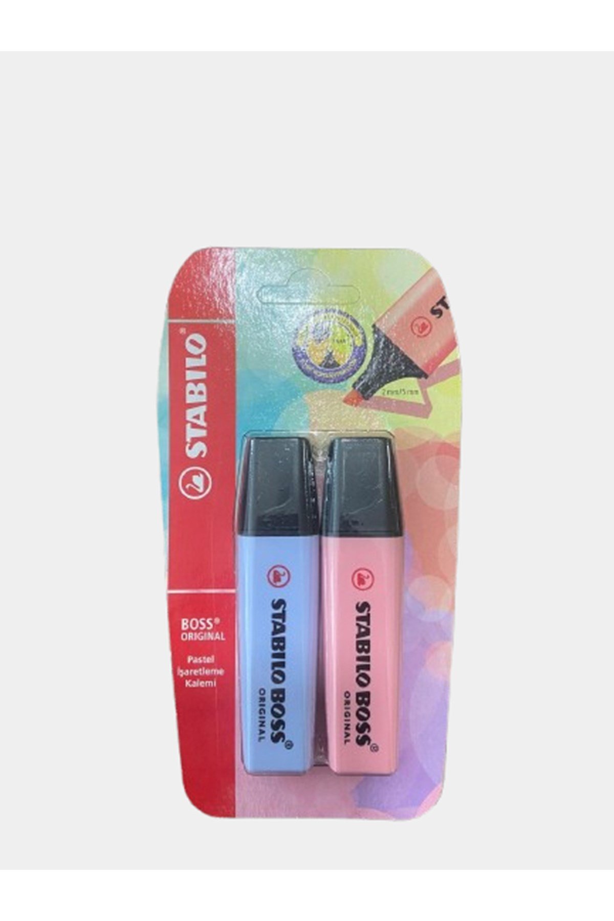 BOSS ORIGINAL Pastel Renk Fosforlu Kalem 2'li Blistr
