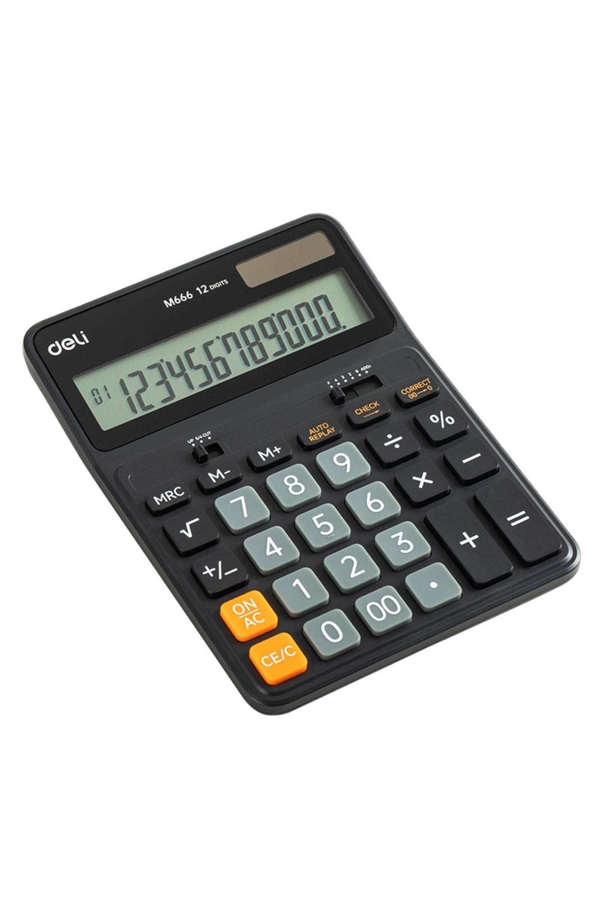 Hesap Makinesi 12 digit Siyah