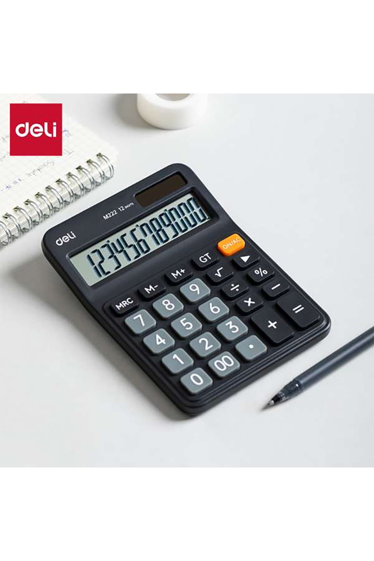 Hesap Makinesi 12 digit Siyah