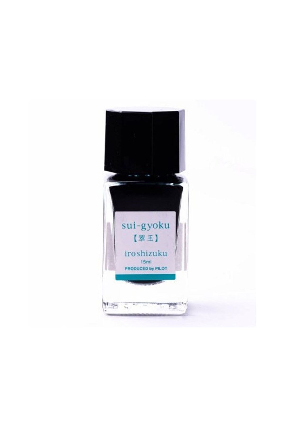 INK IROSHIZUKU - 3 ADET 15 ML Zümrüt Yeşili SUI-GYOKU Dolma Kalem Mürekkebi Özel Ahşap Kutuda