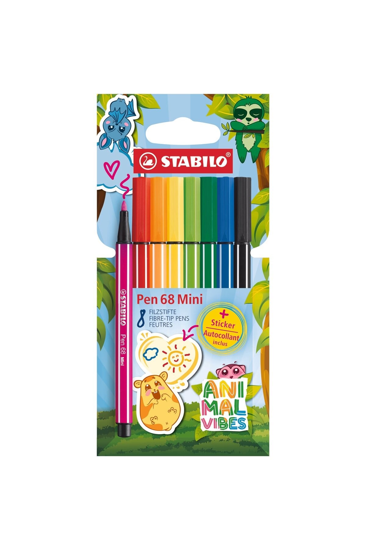 Pen 68 Animal Vibes Mini 8'li Paket