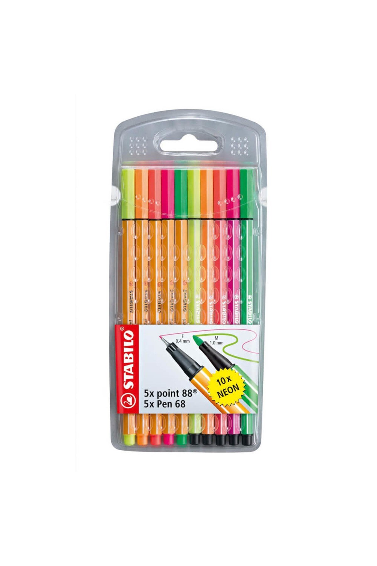 Point 88 ve Point 68 Fineliner Kalem 10'lu Renk