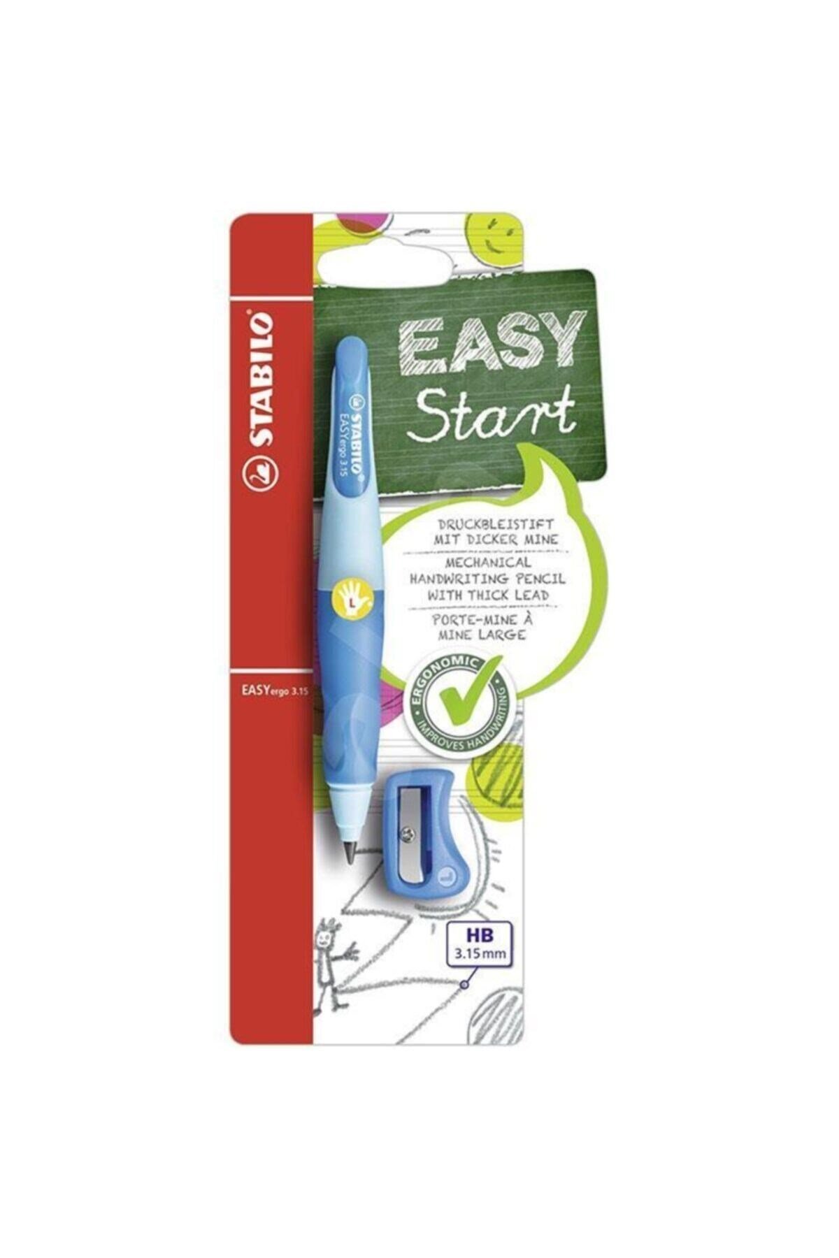 Stabılo Easyergo 3.15 Versatil Sol El Kalemi - Açık/koyu Mavi B-