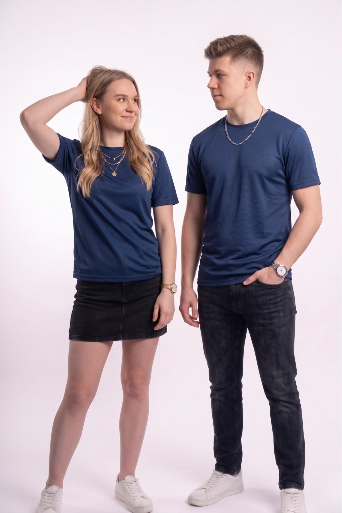 Erkek / Kadın Unisex Premium Polymesh Kumaş Nefes Alabilen Basic Spor Tişört T-Shirt