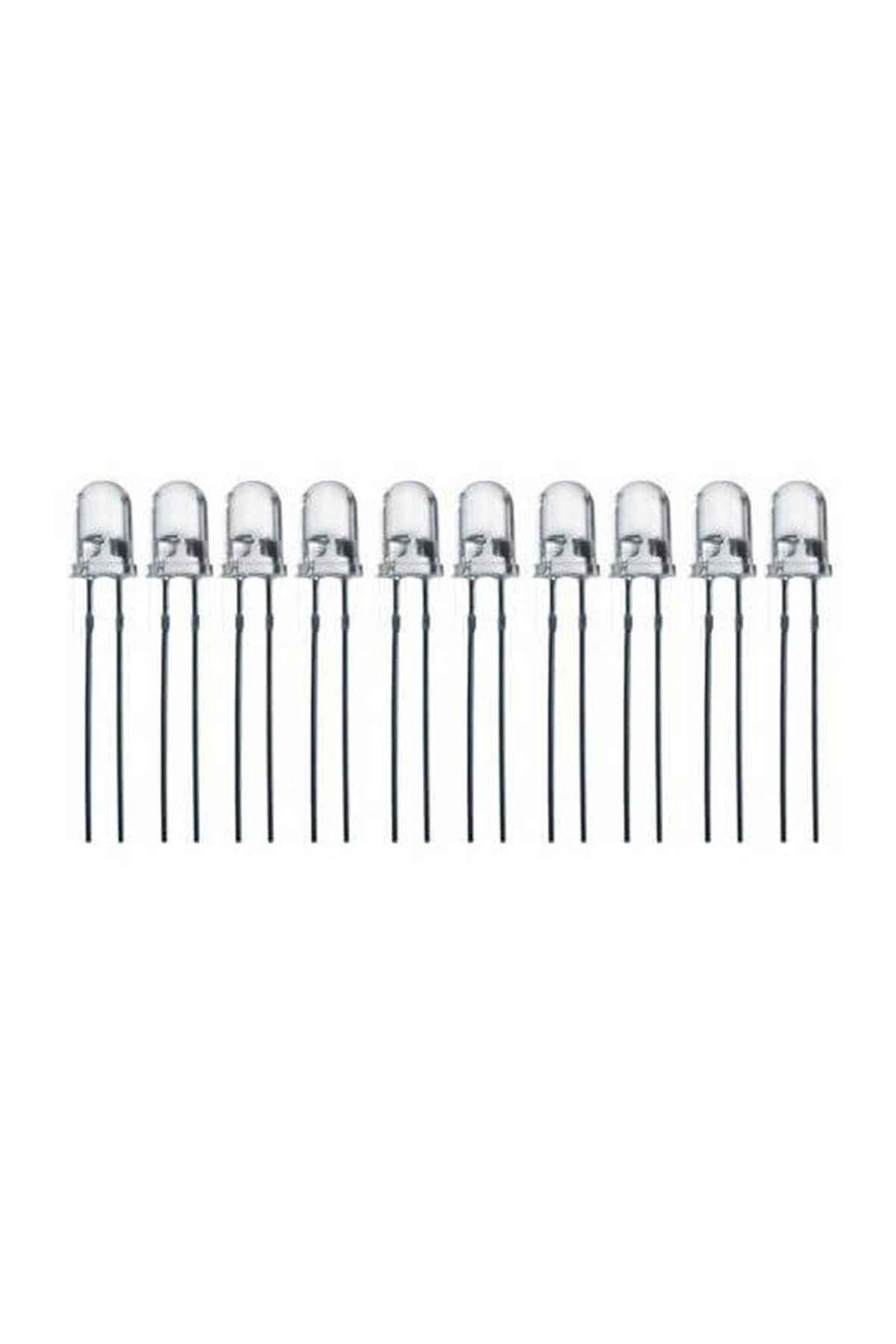 5 mm Beyaz Led Paketi - 10 Adet