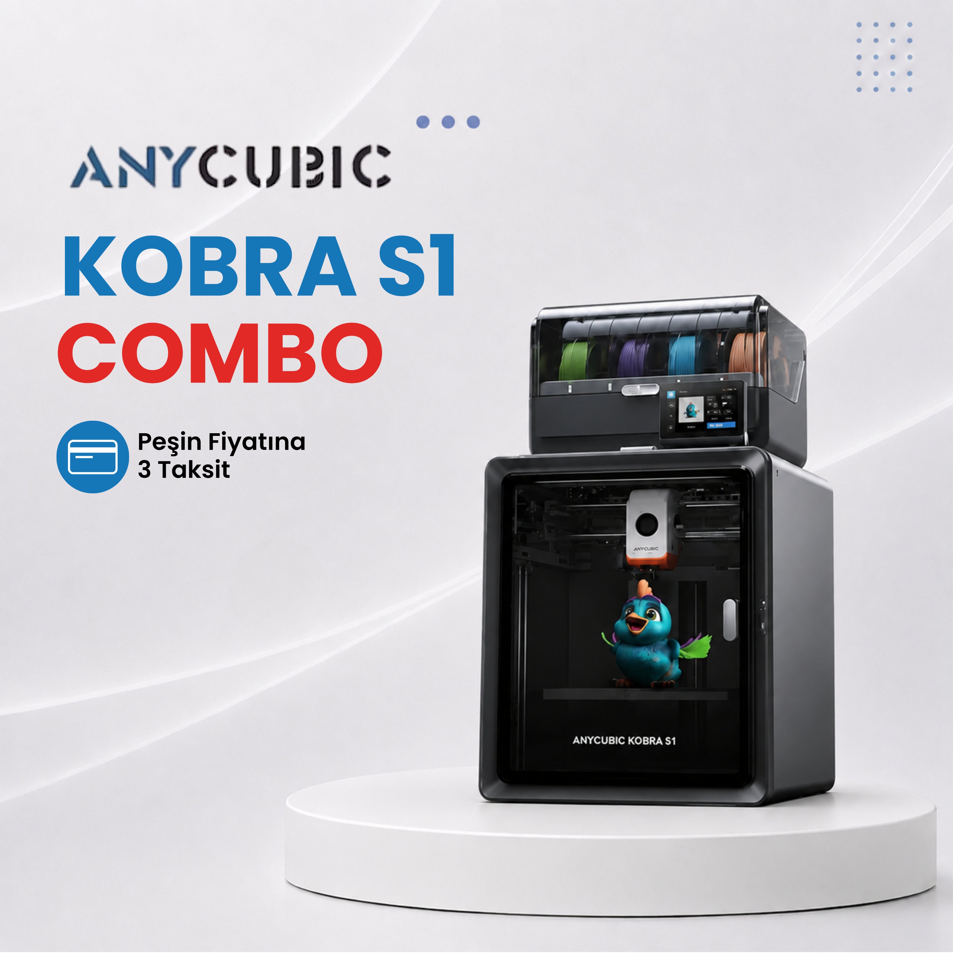 Anycubic Kobra S1 Combo FDM 3D Yazıcı