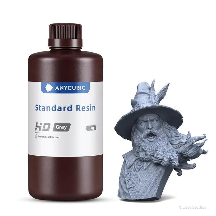 Anycubic Standard Reçine HD Gray (HD Gri) - 1 KG
