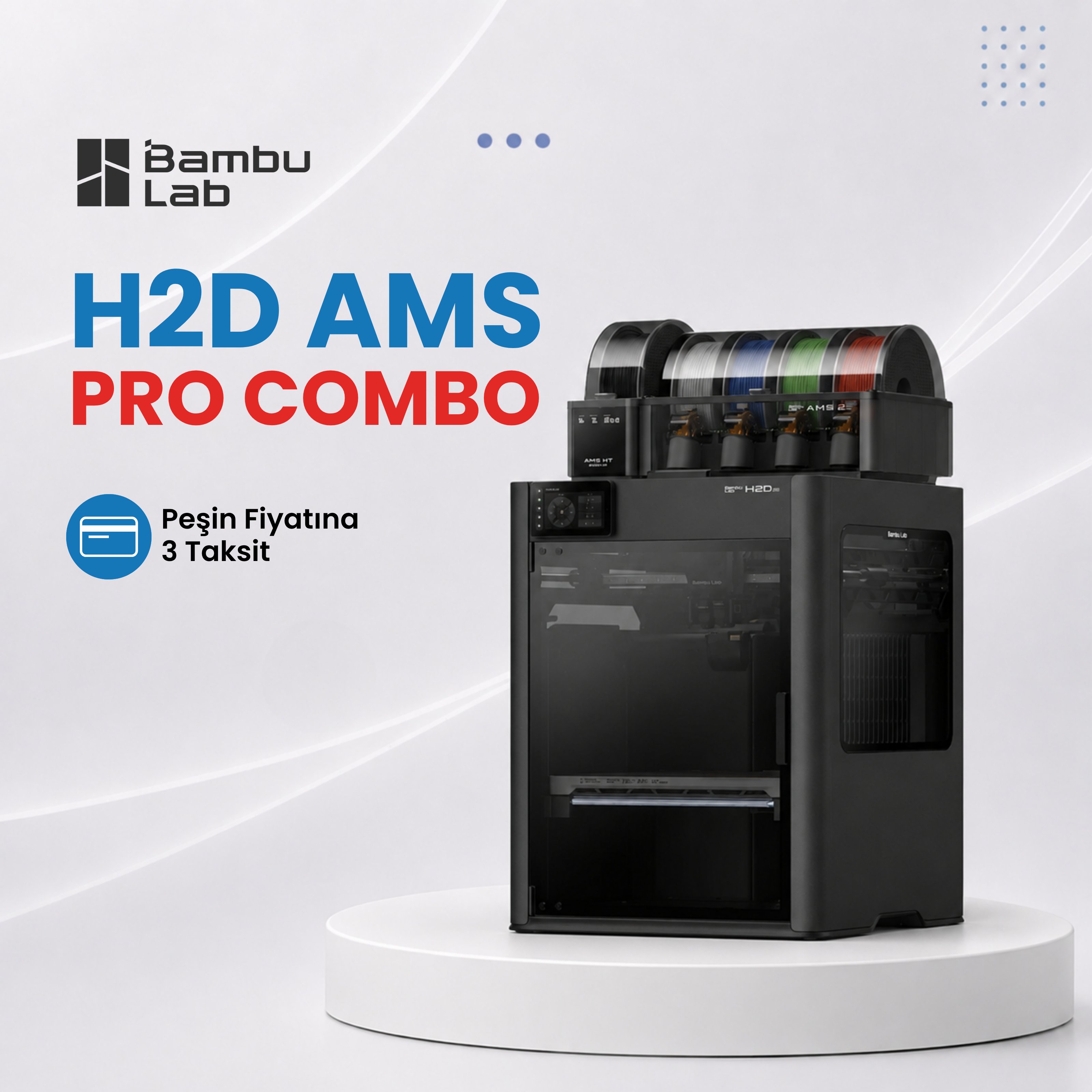 Bambu Lab H2D Pro Ams Combo 3D Yazıcı