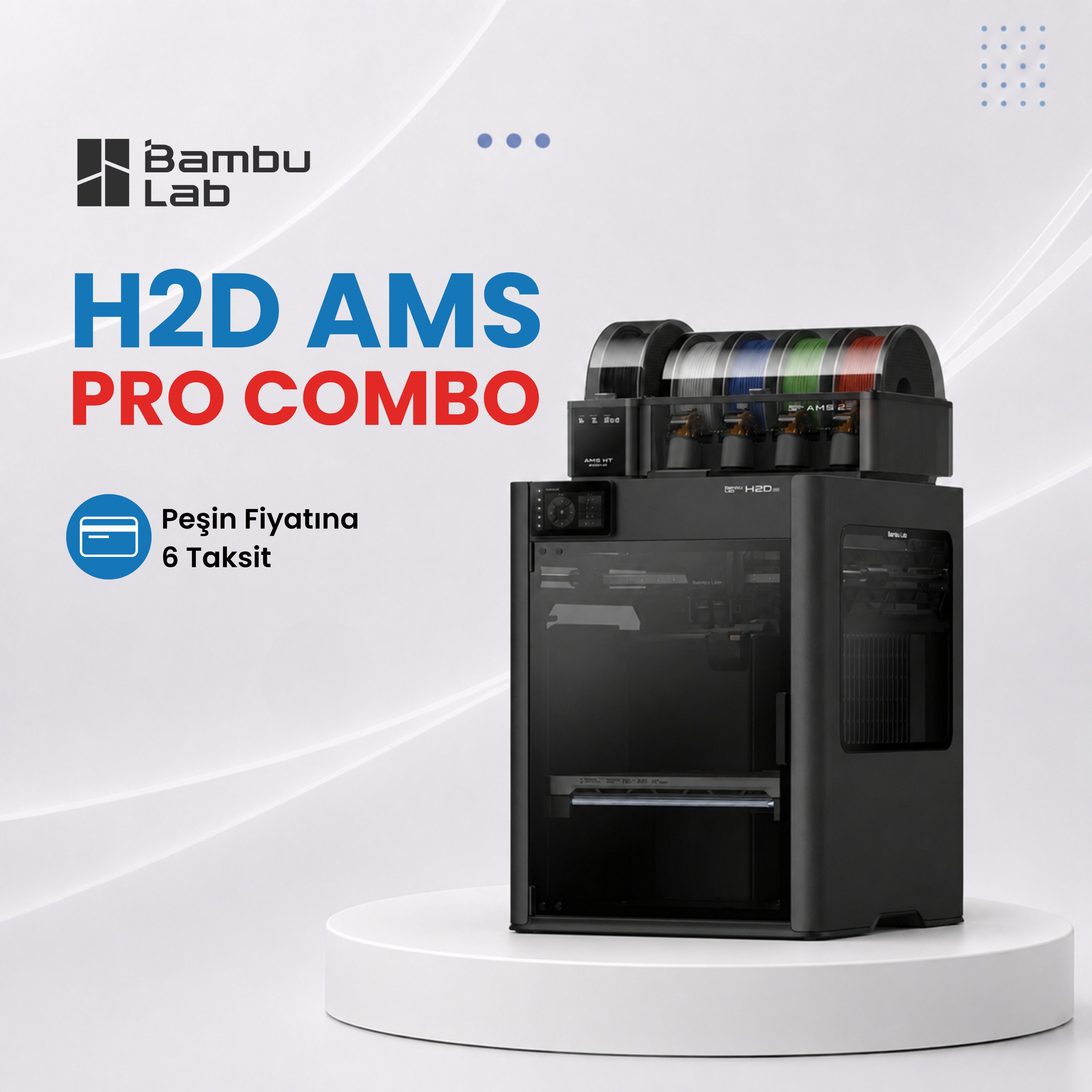 Bambu Lab H2D Pro Ams Combo 3D Yazıcı